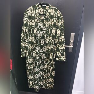 Zara Green Patterned Dress